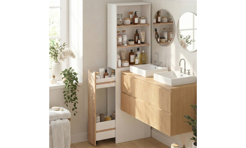 Meuble salle de bain Will 2 niveaux