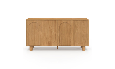 Buffet Arlo 4 portes effet chêne 160cm