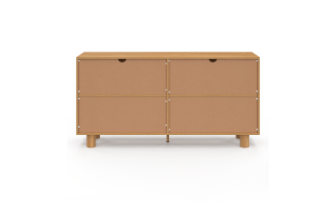 Buffet Arlo 4 portes effet chêne 160cm