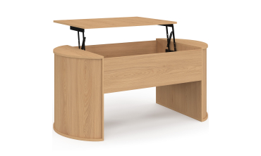 Table basse Nami relevable effet hêtre