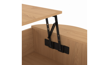 Table basse Nami relevable effet hêtre