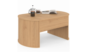 Table basse Nami relevable effet hêtre