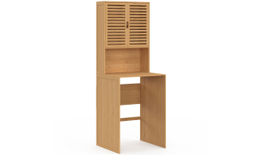 Meuble dessus WC Maya bambou armoire double portes