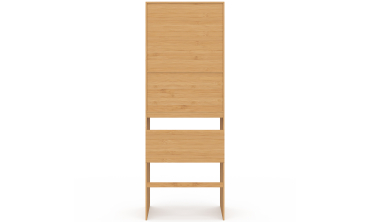 Meuble dessus WC Maya bambou armoire double portes