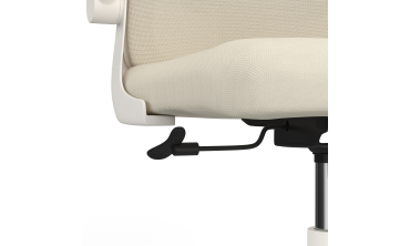 Fauteuil de bureau à roulettes James beige