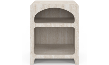 Tables de chevet Alyana organiques effet travertin - lot de 2