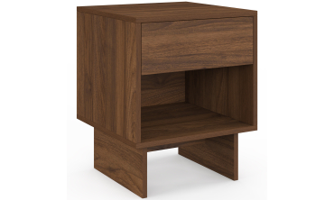 Tables de chevet Yumi effet noyer - lot de 2