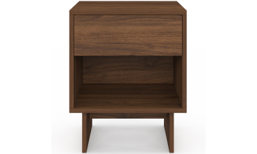 Tables de chevet Yumi effet noyer - lot de 2