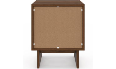 Tables de chevet Yumi effet noyer - lot de 2