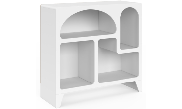 Buffet Alanya organique blanc 80cm