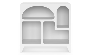 Buffet Alanya organique blanc 80cm