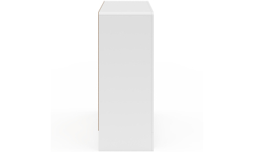 Buffet Alanya organique blanc 80cm