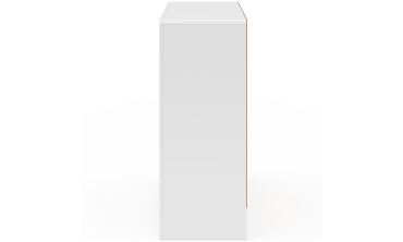 Buffet Alanya organique blanc 80cm