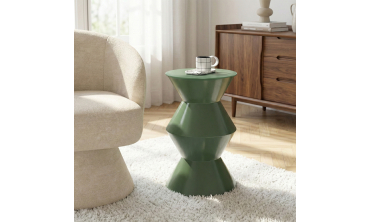 Table d'appoint Irène vert kaki