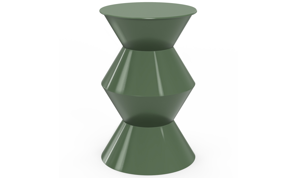 Table d'appoint Irène vert kaki