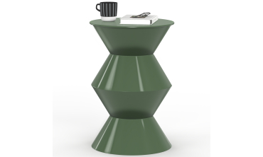 Table d'appoint Irène vert kaki