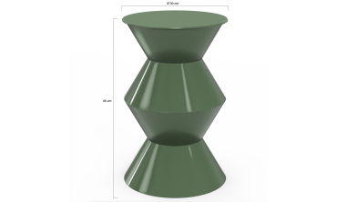 Table d'appoint Irène vert kaki