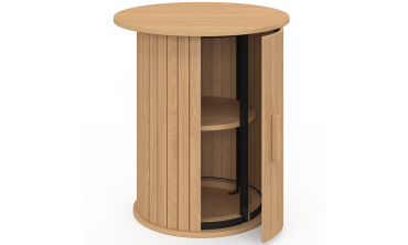 Table d'appoint Albane lattes avec rangement