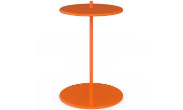 Tables d'appoint Léante métal orange - lot de 2