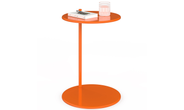 Tables d'appoint Léante métal orange - lot de 2