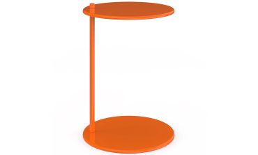 Tables d'appoint Léante métal orange - lot de 2