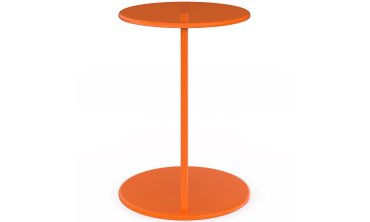 Tables d'appoint Léante métal orange - lot de 2