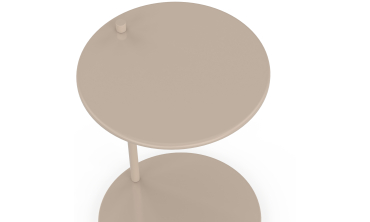 Tables d'appoint Léante métal taupe - lot de 2