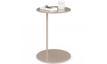 Tables d'appoint Léante métal taupe - lot de 2