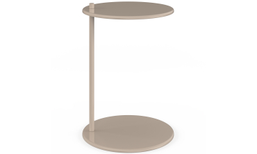 Tables d'appoint Léante métal taupe - lot de 2