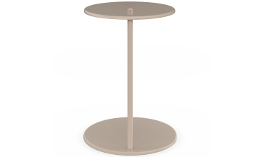 Tables d'appoint Léante métal taupe - lot de 2