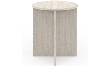 Tables d'appoint Gabin effet travertin - lot de 2