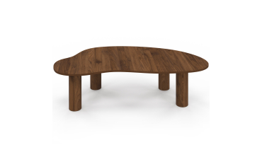 Table basse Naomi organique effet noyer