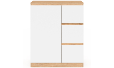 Meuble de rangement salle de bain Tom avec panier à linge