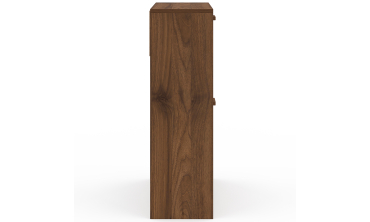 Meuble chaussures Faustine effet noyer 2 portes - 12 paires