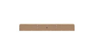 Meuble TV suspendu Michigan bois et blanc 270cm