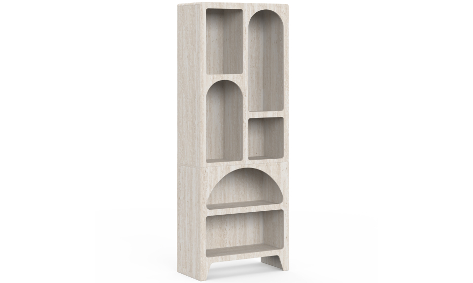 Etagère Alyana organique effet travertin 160cm