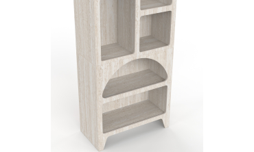 Etagère Alyana organique effet travertin 160cm