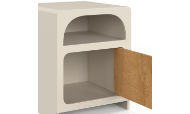 Tables de chevet Athènes 1 tiroir 1 niche - lot de 2