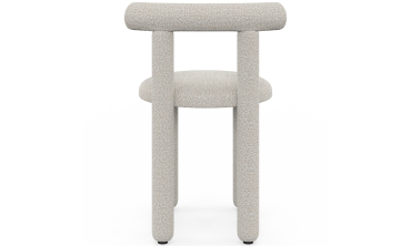 Chaises Rania tissu bouclette crème - lot de 2