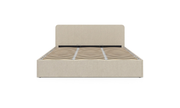 Lit coffre Louise 180x200cm tissu beige