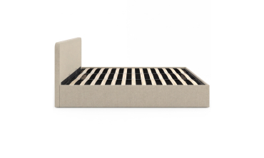 Lit coffre Louise 180x200cm tissu beige