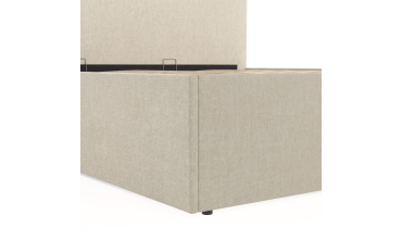 Lit coffre Louise 180x200cm tissu beige