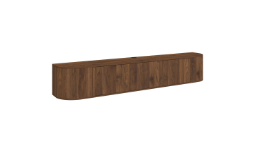 Meuble TV suspendu Elora effet noyer 180cm