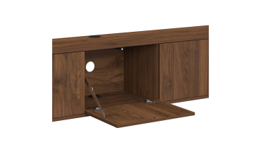 Meuble TV suspendu Elora effet noyer 180cm