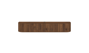 Meuble TV suspendu Elora effet noyer 180cm