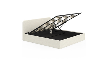 Lit coffre Louise 180x200cm tissu bouclette