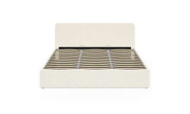 Lit coffre Louise 180x200cm tissu bouclette