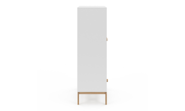 Armoire pour enfant Bella 2 portes effet hêtre et blanc