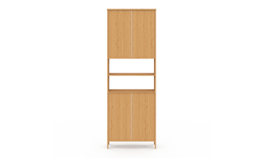 Armoire salle de bain Maya bambou 4 portes