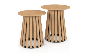 Tables d'appoint Camélia - lot de 2